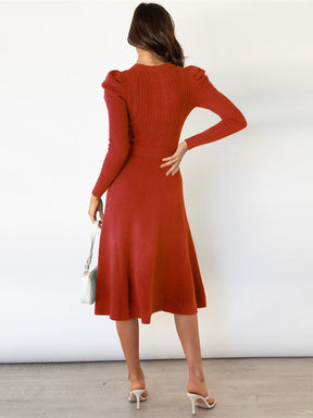 Knitted Sweater Dress - Warm and Stylish