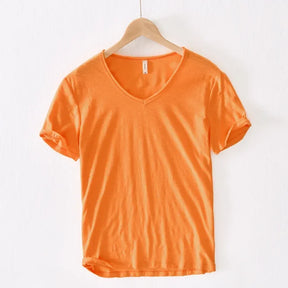 V-Neck Cotton T-Shirt - Summer Essential