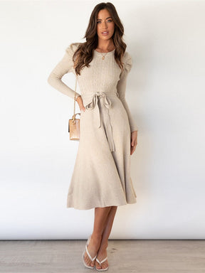 Knitted Sweater Dress - Warm and Stylish