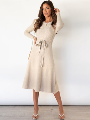 Knitted Sweater Dress - Warm and Stylish