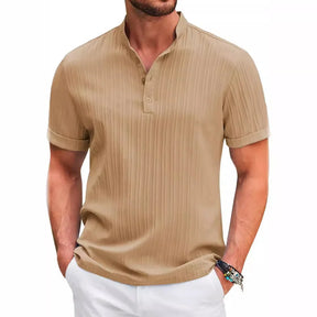 Short Sleeve Henley Shirt - Summer Comfort