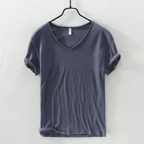 V-Neck Cotton T-Shirt - Summer Essential