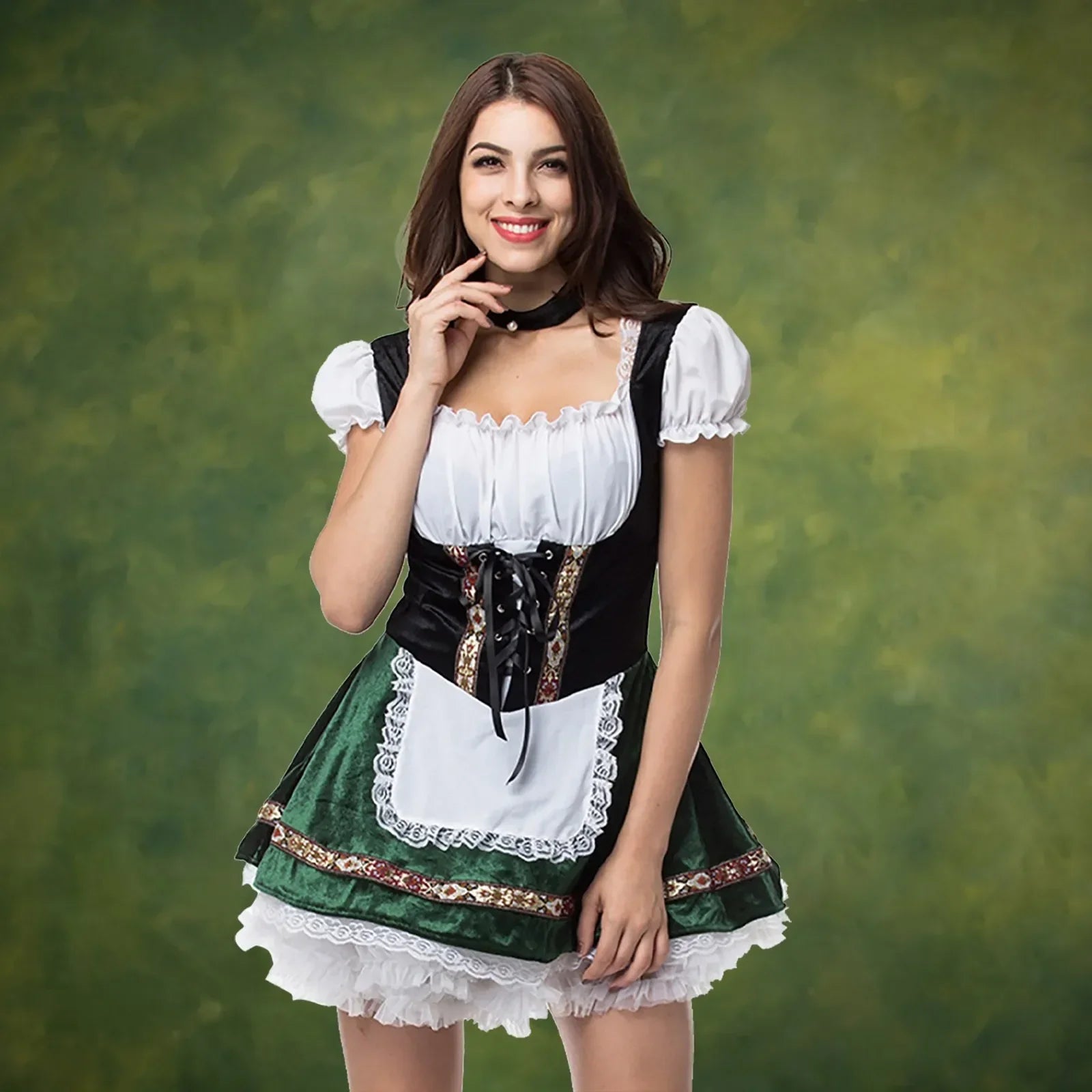 Oktoberfest Lace Dress - Elegant and Festive