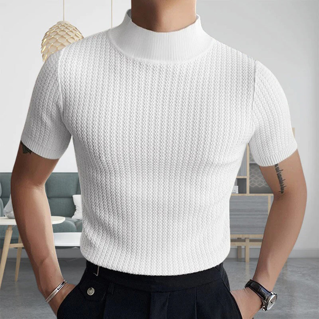 Modern Turtleneck T-Shirt - Breathable Comfort