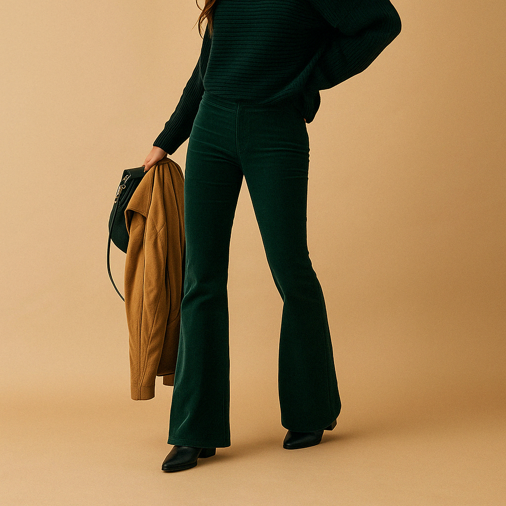 Women's Flare Jeans in Retro Corduroy | Maartje