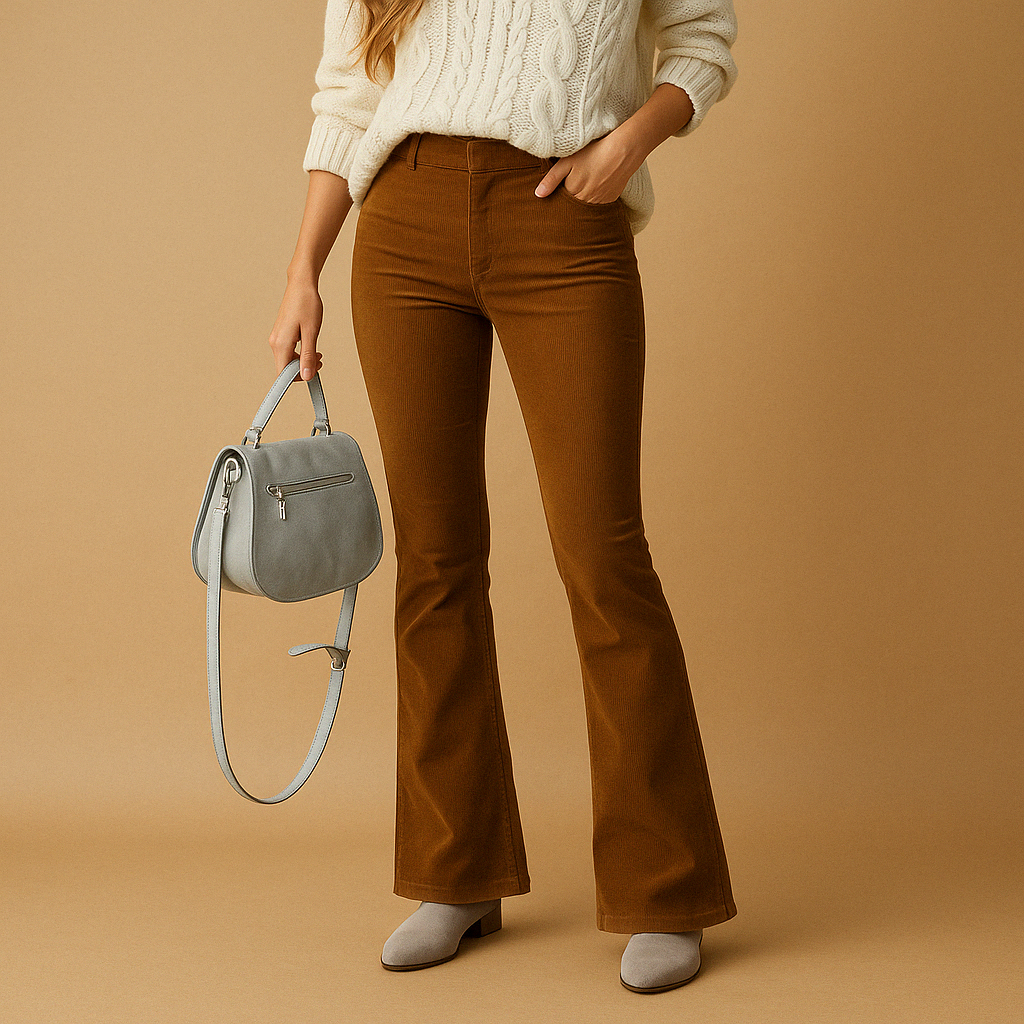 Women's Flare Jeans in Retro Corduroy | Maartje