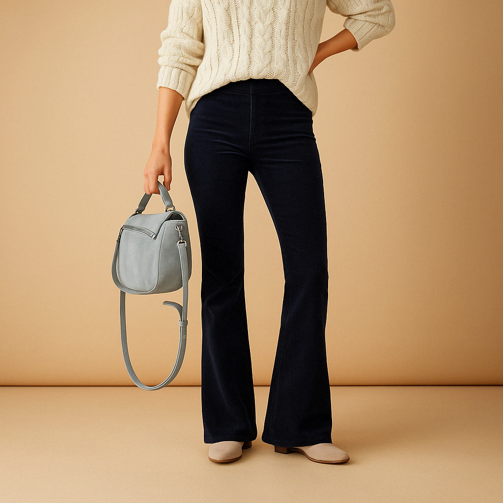 Women's Flare Jeans in Retro Corduroy | Maartje