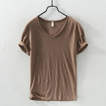 V-Neck Cotton T-Shirt - Summer Essential