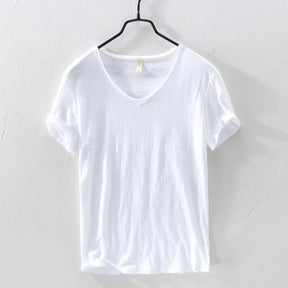 V-Neck Cotton T-Shirt - Summer Essential