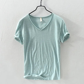 V-Neck Cotton T-Shirt - Summer Essential