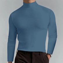 High Collar Polyester Shirt - Versatile Style