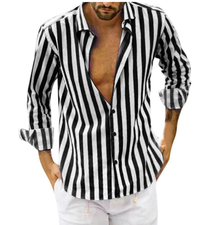 Striped Cotton Shirt - Summer Comfort