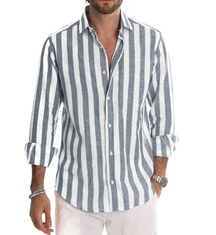 Striped Cotton Shirt - Summer Comfort