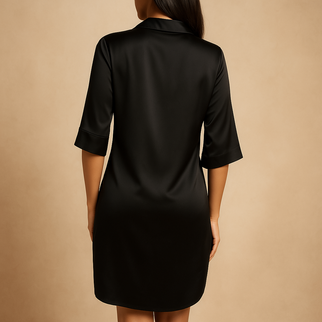Women’s luxury sleep dress in soft breathable fabric with elegant design, perfect for comfortable nights and stylish relaxation