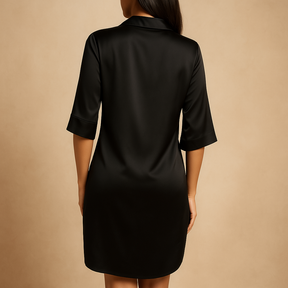 Women’s luxury sleep dress in soft breathable fabric with elegant design, perfect for comfortable nights and stylish relaxation