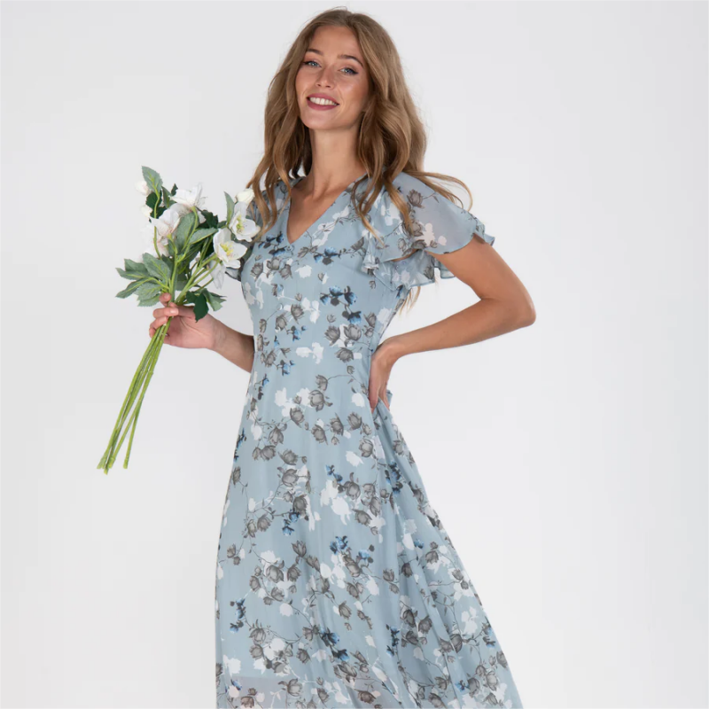 Floral Maxi Dress - Light and Elegant