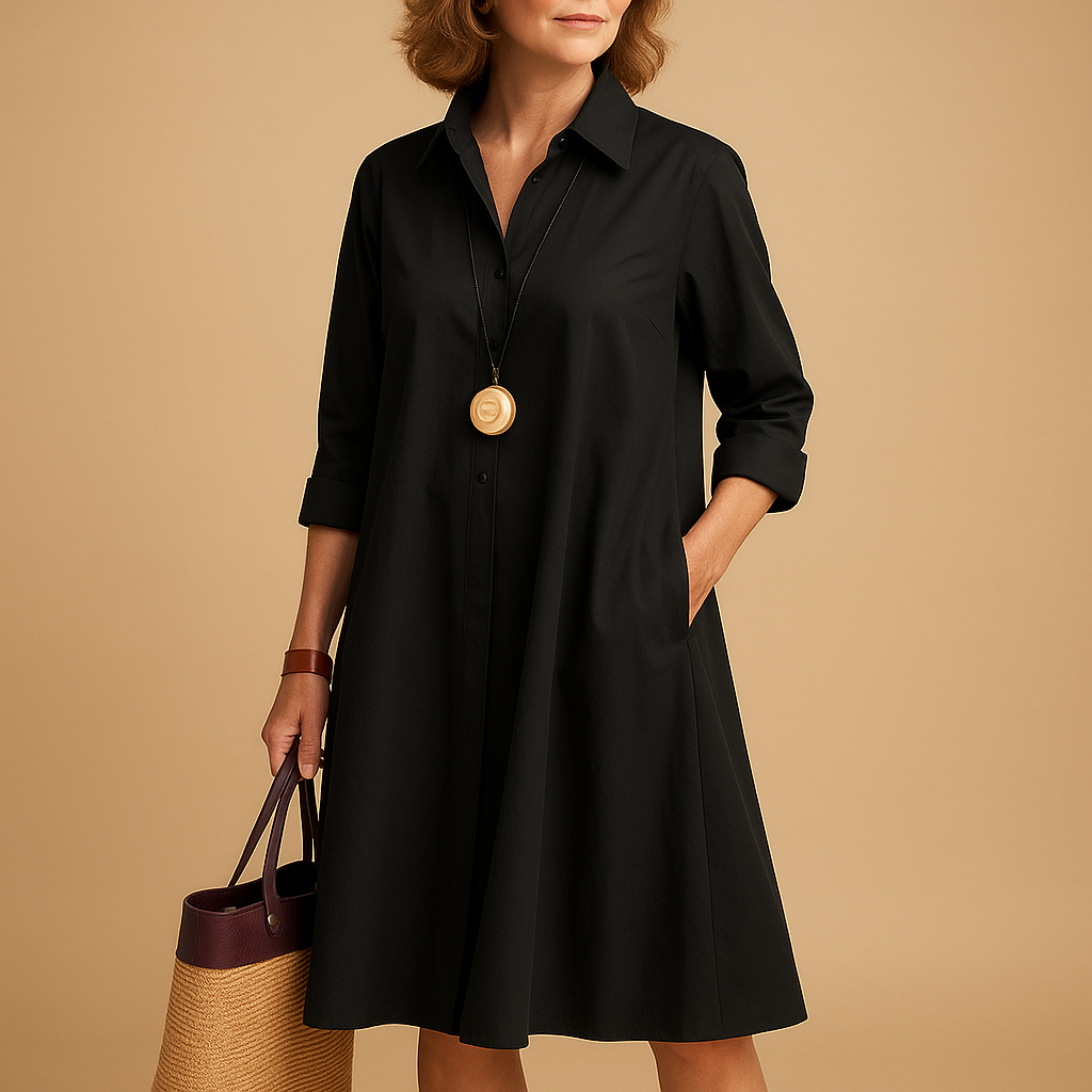 Stylish breathable polo dress for women with classic collar and stretch fit, perfect for casual outings, office days, and smart-casual events.
