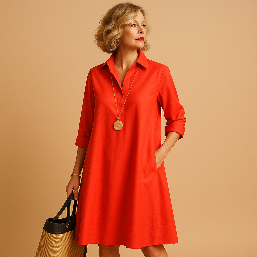Stylish breathable polo dress for women with classic collar and stretch fit, perfect for casual outings, office days, and smart-casual events.
