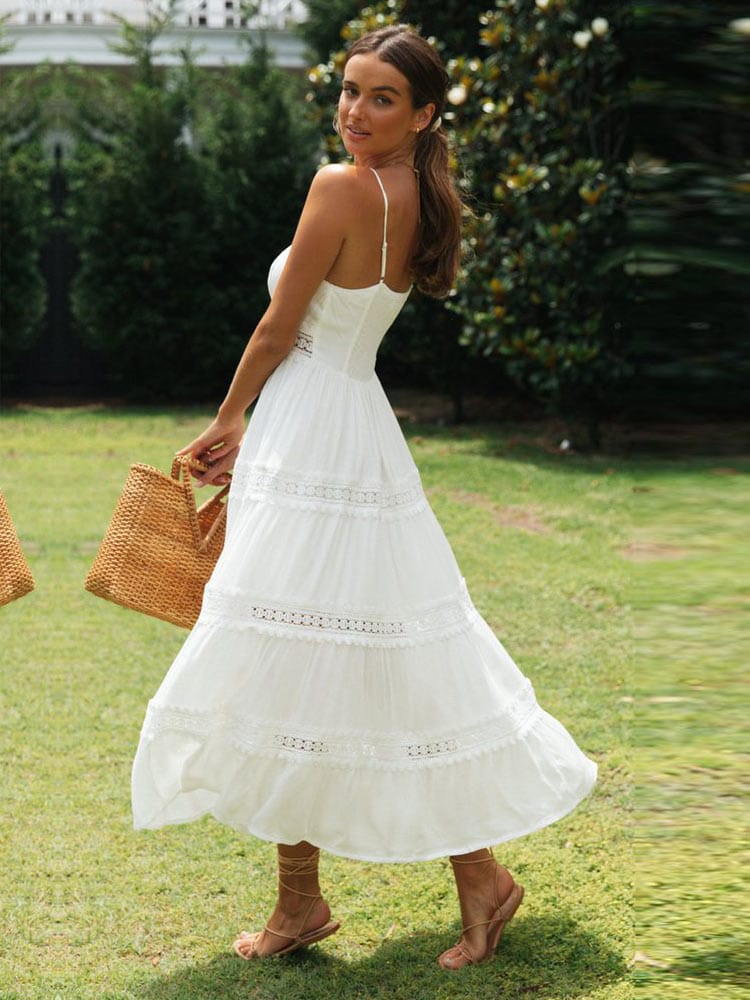 White Maxi Beach Dress - Breezy and Stylish