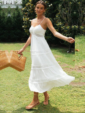 White Maxi Beach Dress - Breezy and Stylish