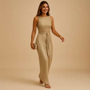 Women’s sequin jumpsuit with flattering tailored fit and full sequin detailing, perfect for weddings, parties and evening occasions